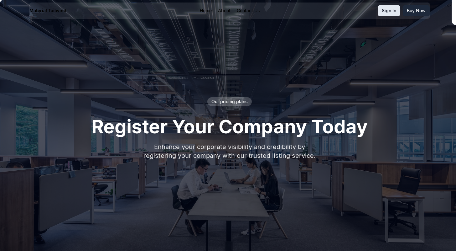 Company List Registration | Creative Tim